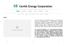 Tablet Screenshot of cenithenergy.com